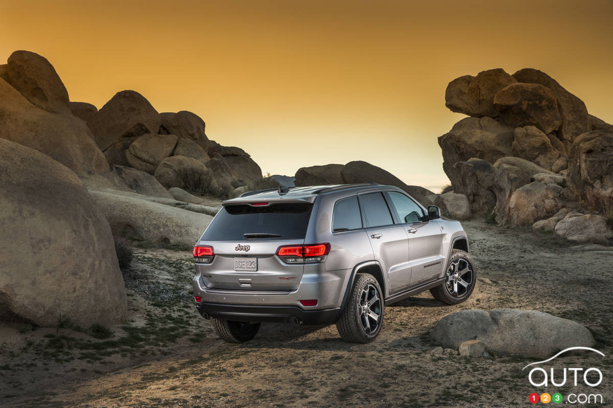 Jeep Grand Cherokee Trailhawk, trois quarts arrière